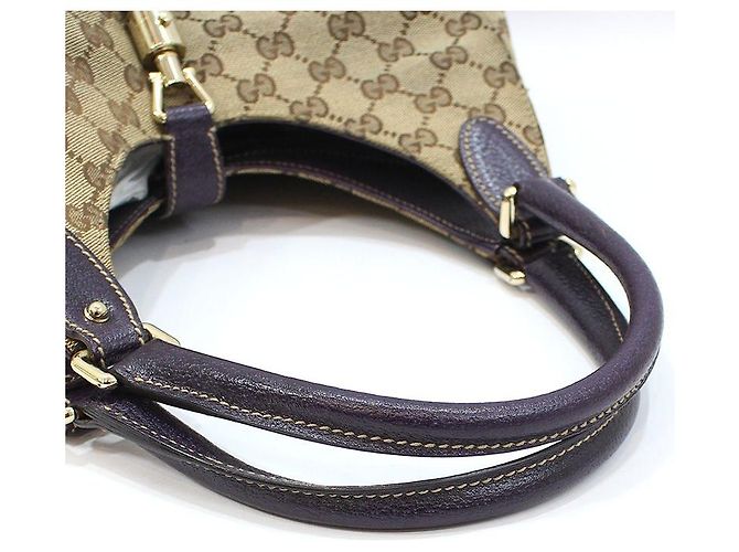 Gucci Borsa a tracolla Hobo Jackie in jacquard Marrone - vista 7