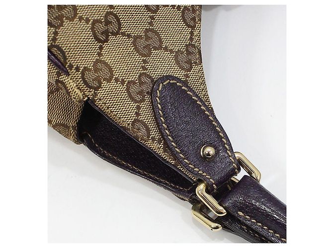 Gucci Borsa a tracolla Hobo Jackie in jacquard Marrone - vista 8