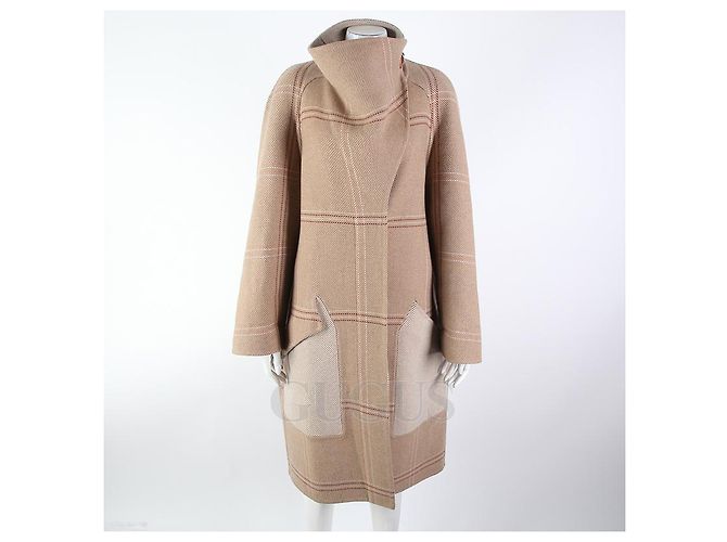 Abrigo de cachemira Hermès Castaño - vista 5
