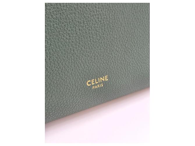 Céline Borsa a secchiello Khaki Marrone - vista 14