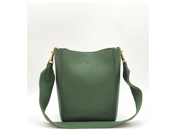 Céline Borsa a secchiello Khaki Marrone - vista 6