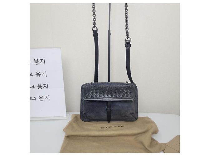 Bottega Veneta Borsa a tracolla Suede Karung Season Argento - vista 2