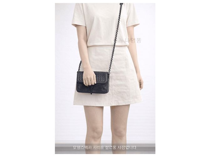 Bottega Veneta Borsa a tracolla Suede Karung Season Argento - vista 3