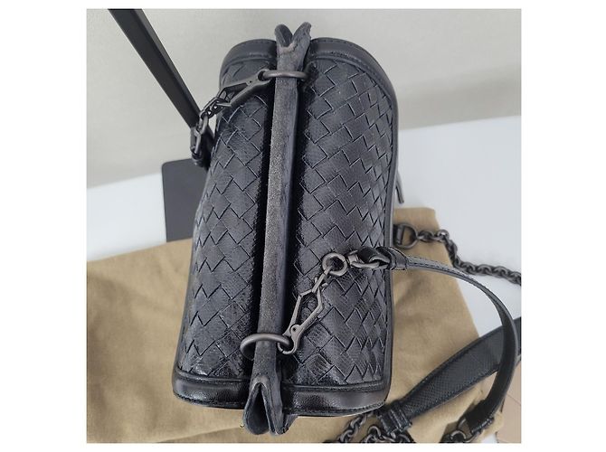 Bottega Veneta Borsa a tracolla Suede Karung Season Argento - vista 7