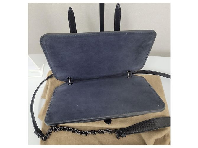 Bottega Veneta Borsa a tracolla Suede Karung Season Argento - vista 8