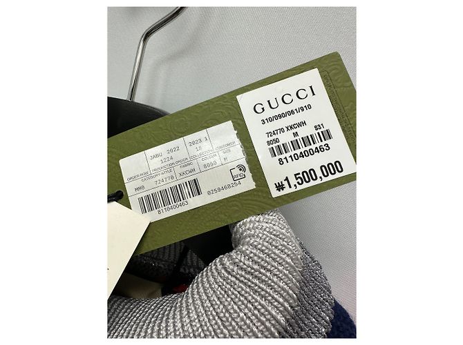 Gucci Pull en maille jacquard à rayures et col roulé Multicolore - vue 5