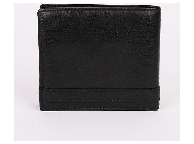 Gucci Portafoglio bi-fold da uomo con logo nero - vista 5