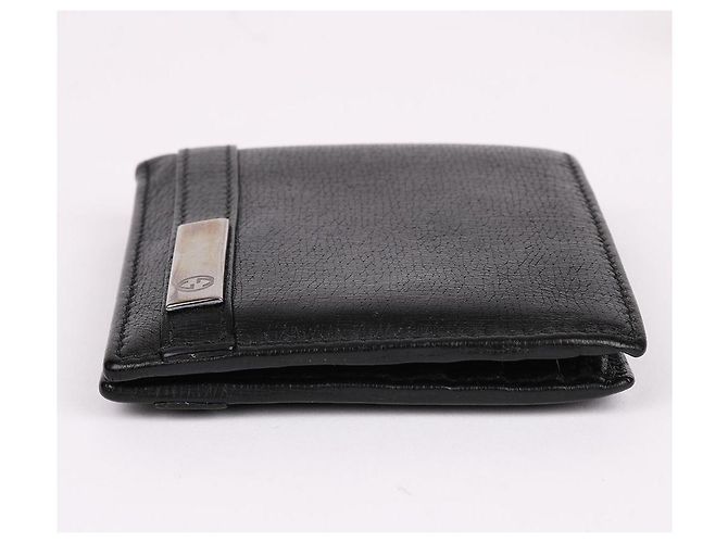 Gucci Portafoglio bi-fold da uomo con logo nero - vista 6