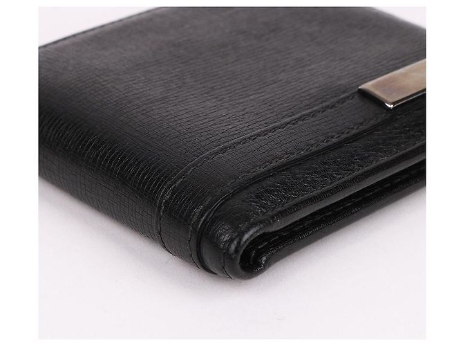 Gucci Portafoglio bi-fold da uomo con logo nero - vista 8