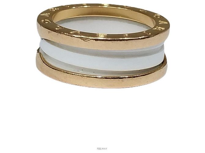 Bulgari Anello in ceramica Bianco - vista 2
