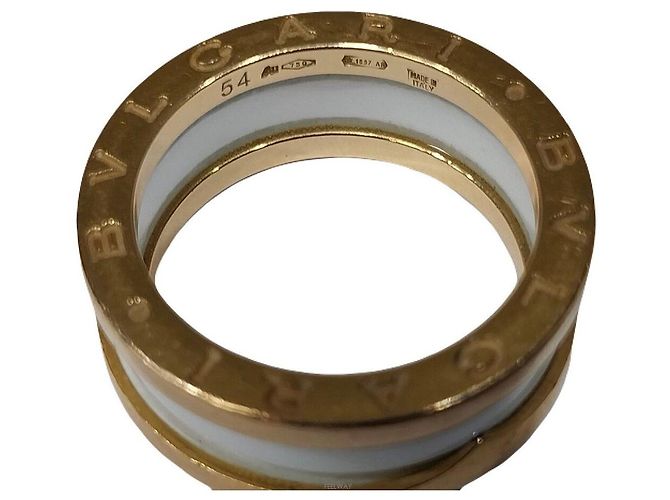 Bulgari Anello in ceramica Bianco - vista 4