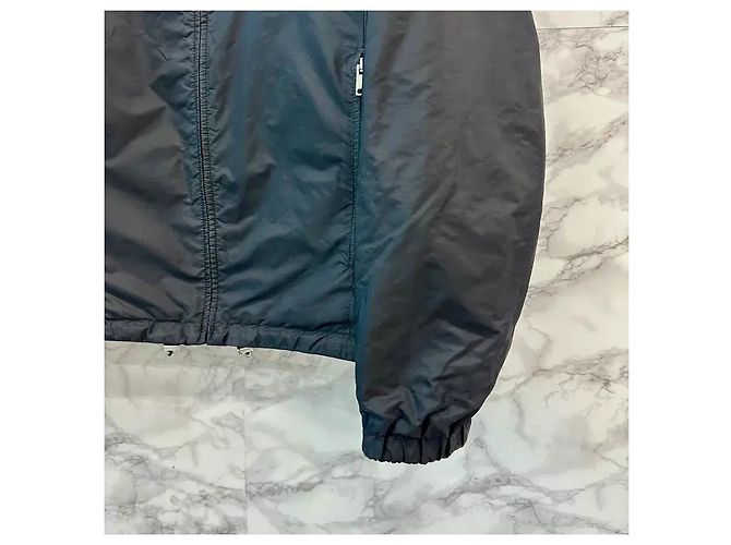 Prada Re-Nylon Reversible Triangle Logo Jacke Schwarz - Ansicht 12