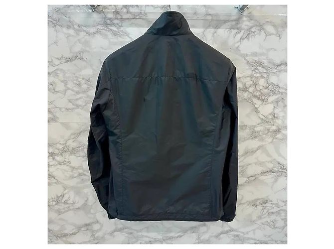 Prada Re-Nylon Reversible Triangle Logo Jacke Schwarz - Ansicht 13