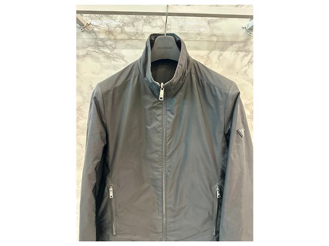 Prada Re-Nylon Reversible Triangle Logo Jacke Schwarz - Ansicht 2