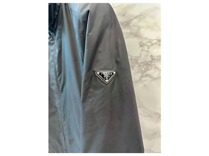 Prada Re-Nylon Reversible Triangle Logo Jacke Schwarz - Ansicht 3