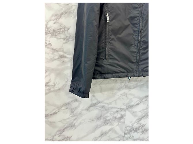 Prada Re-Nylon Reversible Triangle Logo Jacke Schwarz - Ansicht 4
