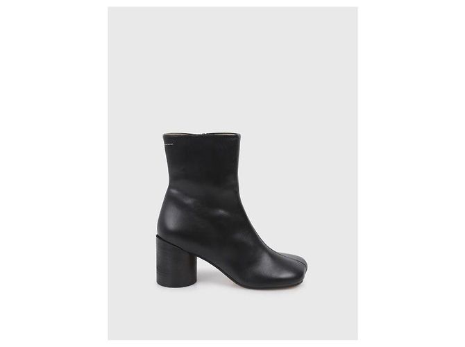 Maison Martin Margiela Botines anatómicos de piel Negro - vista 4