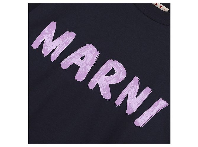 Marni Kurzärmeliges T-Shirt mit Logo-Print für Damen - Ansicht 6