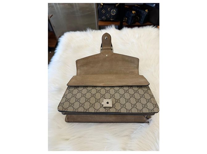 Gucci Borsa a Spalla Dionysus Small Marrone - vista 11
