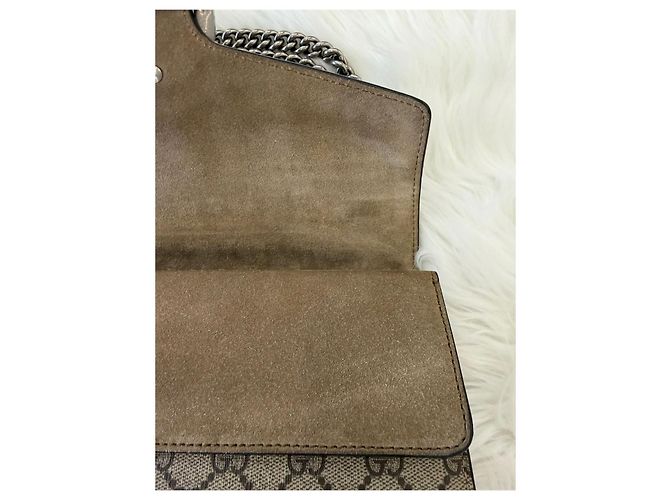 Gucci Borsa a Spalla Dionysus Small Marrone - vista 12
