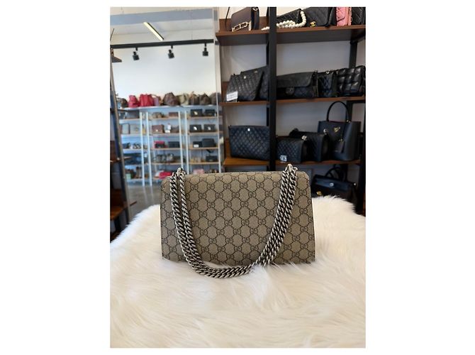 Gucci Borsa a Spalla Dionysus Small Marrone - vista 5