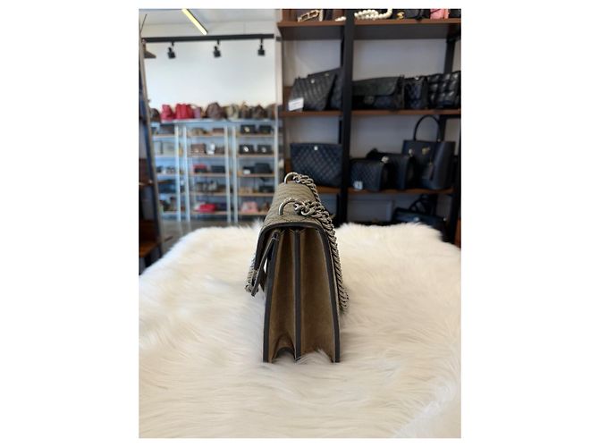 Gucci Borsa a Spalla Dionysus Small Marrone - vista 7