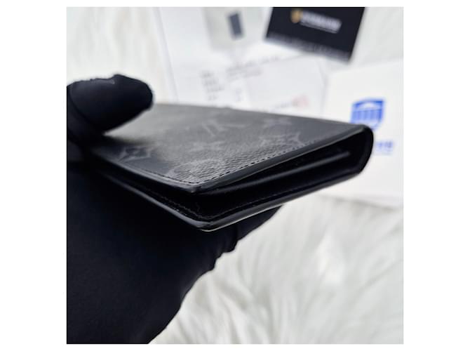 Louis Vuitton Eclipse Monogram Brazza Wallet Black - view 7
