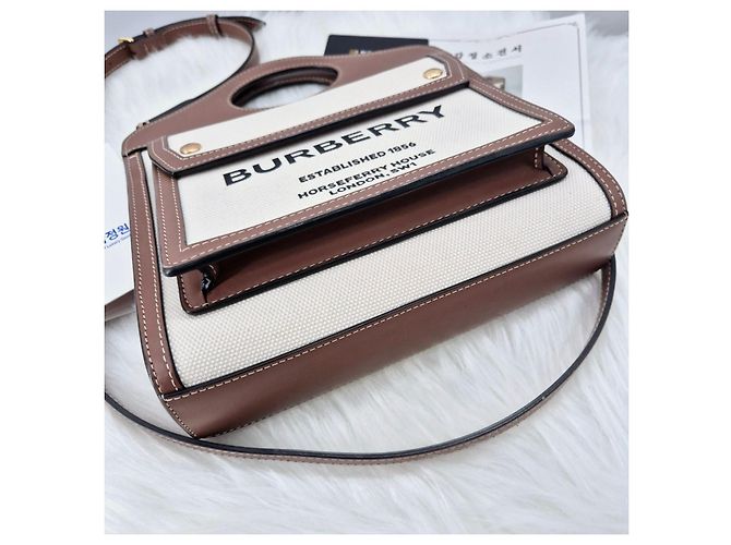 Burberry Mini borsa a tracolla in tela da donna Multicolore - vista 6