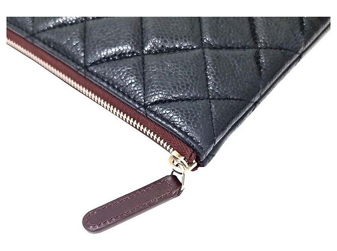 Chanel Clutch Caviar Large Azul - vista 5