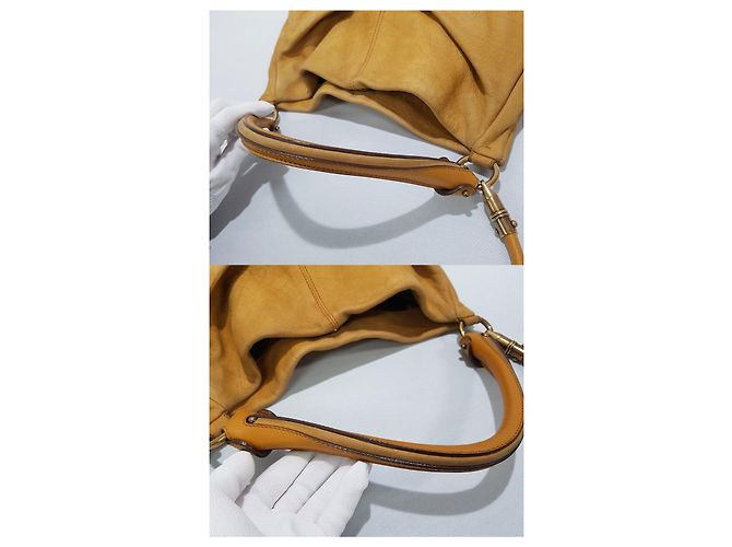 Salvatore Ferragamo Bolsa de ombro em couro nubuck com decoração de marca Marrom - vista 7