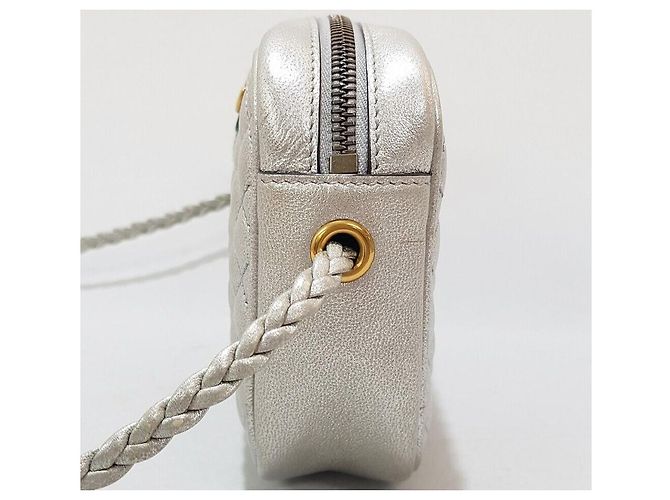 Gucci Borsa a tracolla trapuntata Ophidia Metallic Silver Argento - vista 4