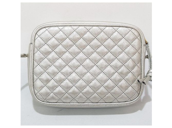 Gucci Borsa a tracolla trapuntata Ophidia Metallic Silver Argento - vista 5