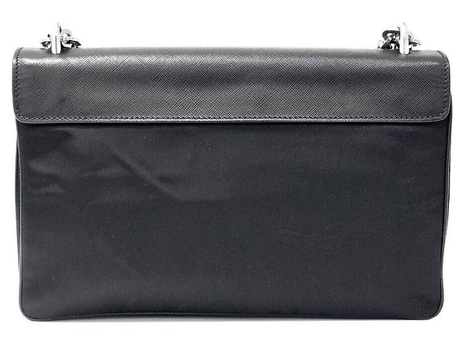 Prada Borsa a Spalla in Tessuto Saffiano - vista 2