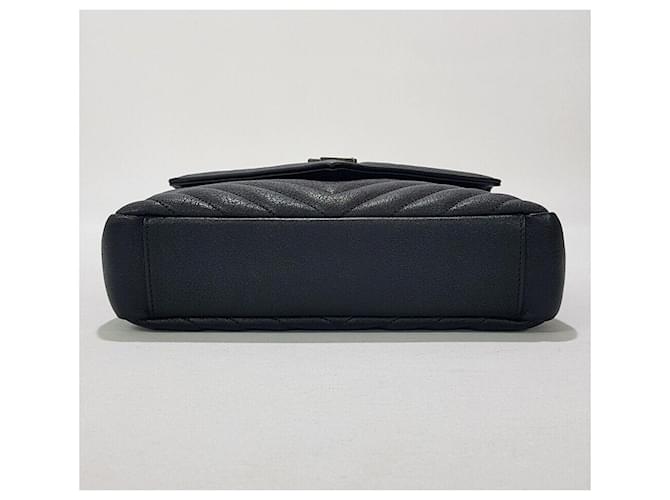 Saint Laurent Borsa a Spalla Monogram College Medium Nero - vista 7