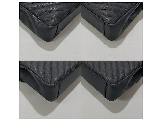 Saint Laurent Borsa a Spalla Monogram College Medium Nero - vista 8