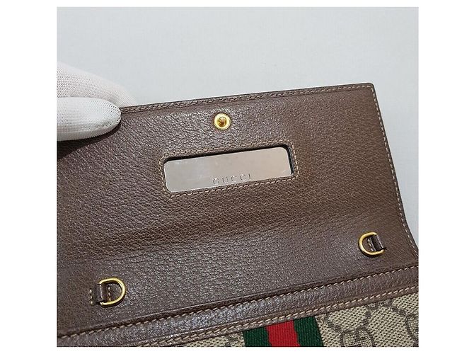 Gucci Borsa a tracolla GG Ophidia Chain WOC Argento - vista 10