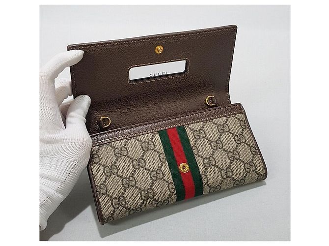 Gucci Borsa a tracolla GG Ophidia Chain WOC Argento - vista 9