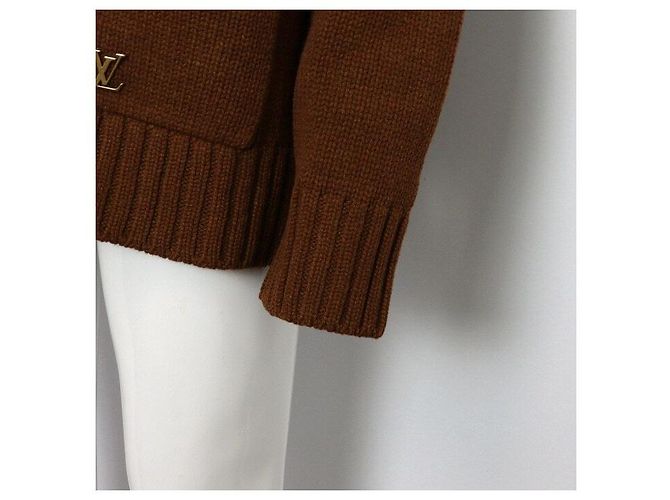 Louis Vuitton Strickjacke für Herren, Kaschmir-Mischung, Karamell Braun - Ansicht 3