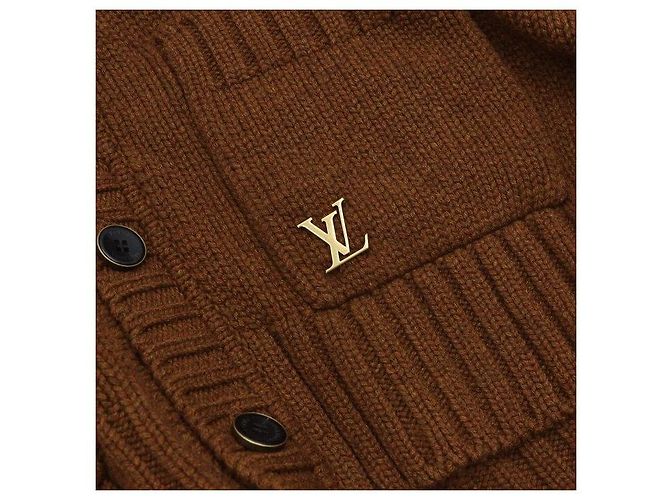 Louis Vuitton Strickjacke für Herren, Kaschmir-Mischung, Karamell Braun - Ansicht 6