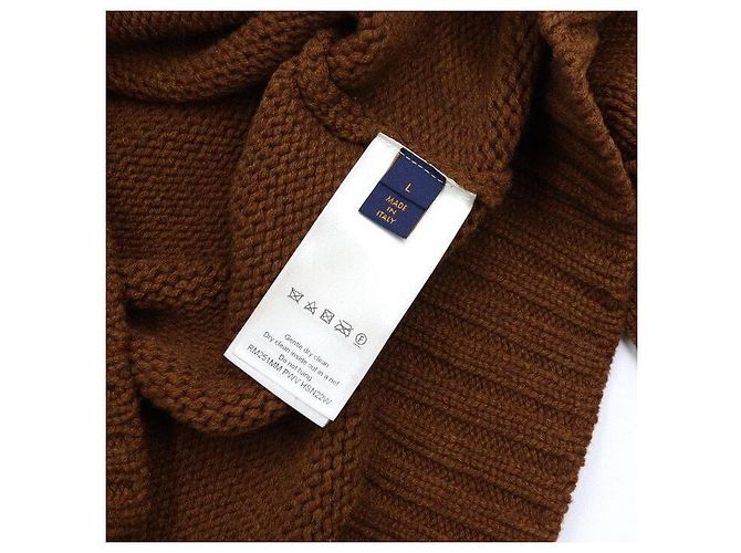 Louis Vuitton Strickjacke für Herren, Kaschmir-Mischung, Karamell Braun - Ansicht 7