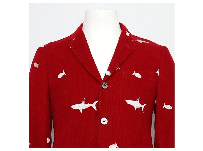 Thom Browne Bestickter Blazer Red Fish Herrenjacke - Ansicht 2