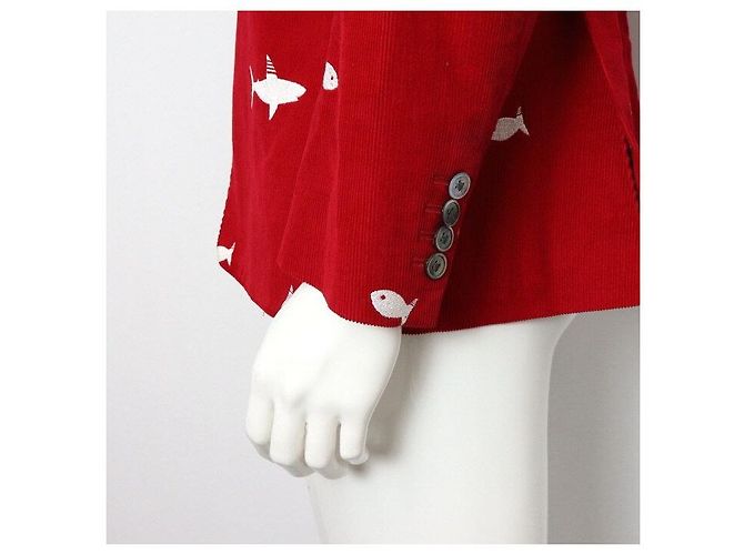 Thom Browne Bestickter Blazer Red Fish Herrenjacke - Ansicht 3