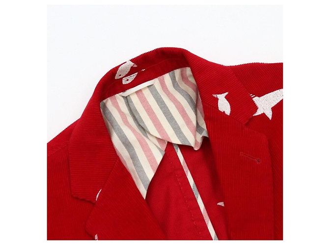 Thom Browne Bestickter Blazer Red Fish Herrenjacke - Ansicht 5