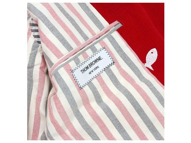 Thom Browne Bestickter Blazer Red Fish Herrenjacke - Ansicht 7