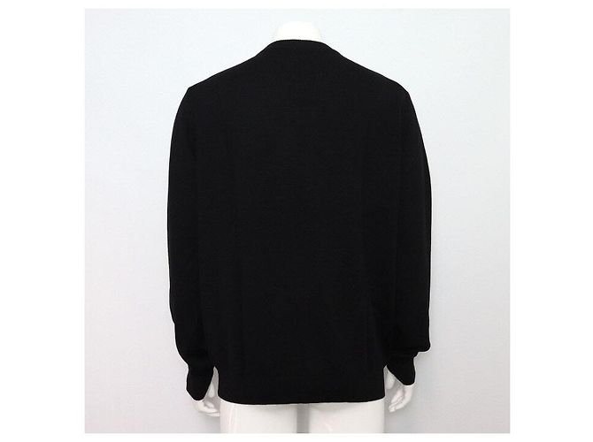 Fendi Strickpullover für Herren mit FF-Logo Schwarz - Ansicht 4