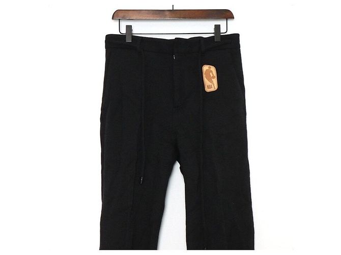 Louis Vuitton Pantaloni in lana e cotone neri Nero - vista 2