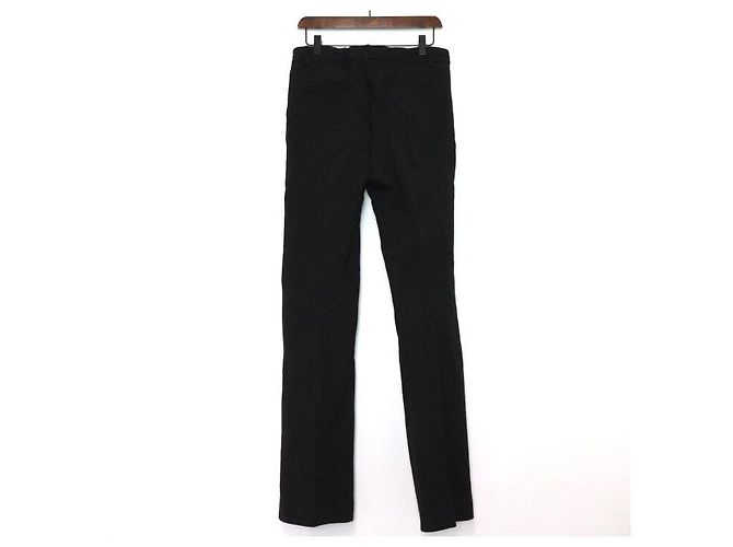 Louis Vuitton Pantaloni in lana e cotone neri Nero - vista 4