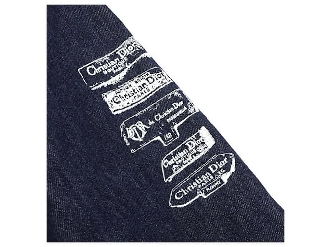 Dior Sovracamicia in twill di cotone da uomo Blu - vista 6