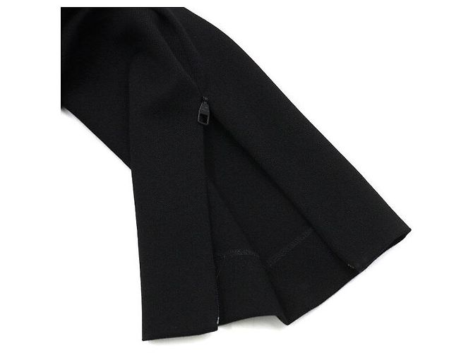 Louis Vuitton Pantaloni con zip in lana e cotone neri per uomo Nero - vista 8
