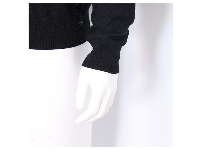 Fendi Vertigo Strickpullover mit Rollkragen und Muster für Herren Schwarz - Ansicht 3